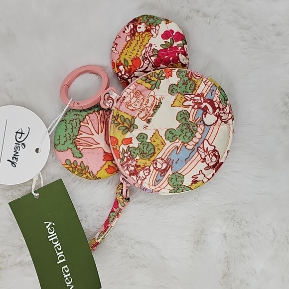 Vera Bradley Disney Mickey Mouse Zip Bag Charm - Picture 6 of 10